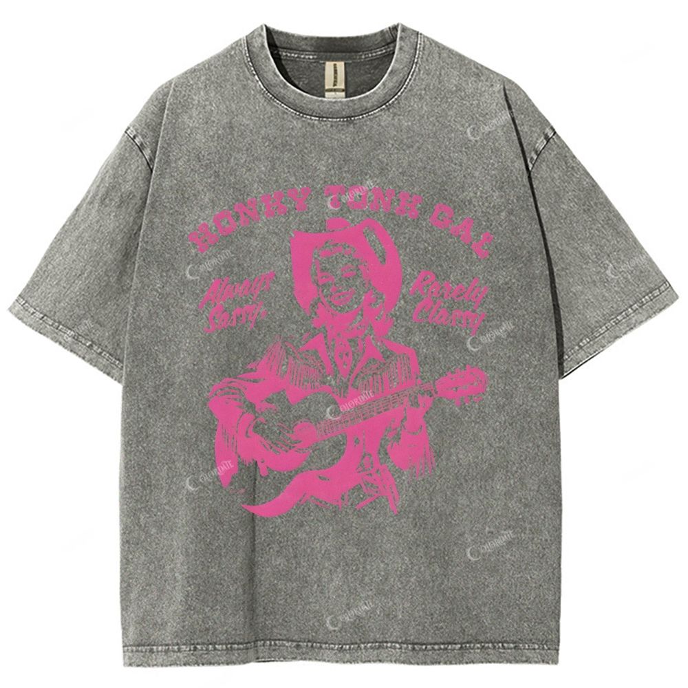 Unisex Printed Washed Tee 
