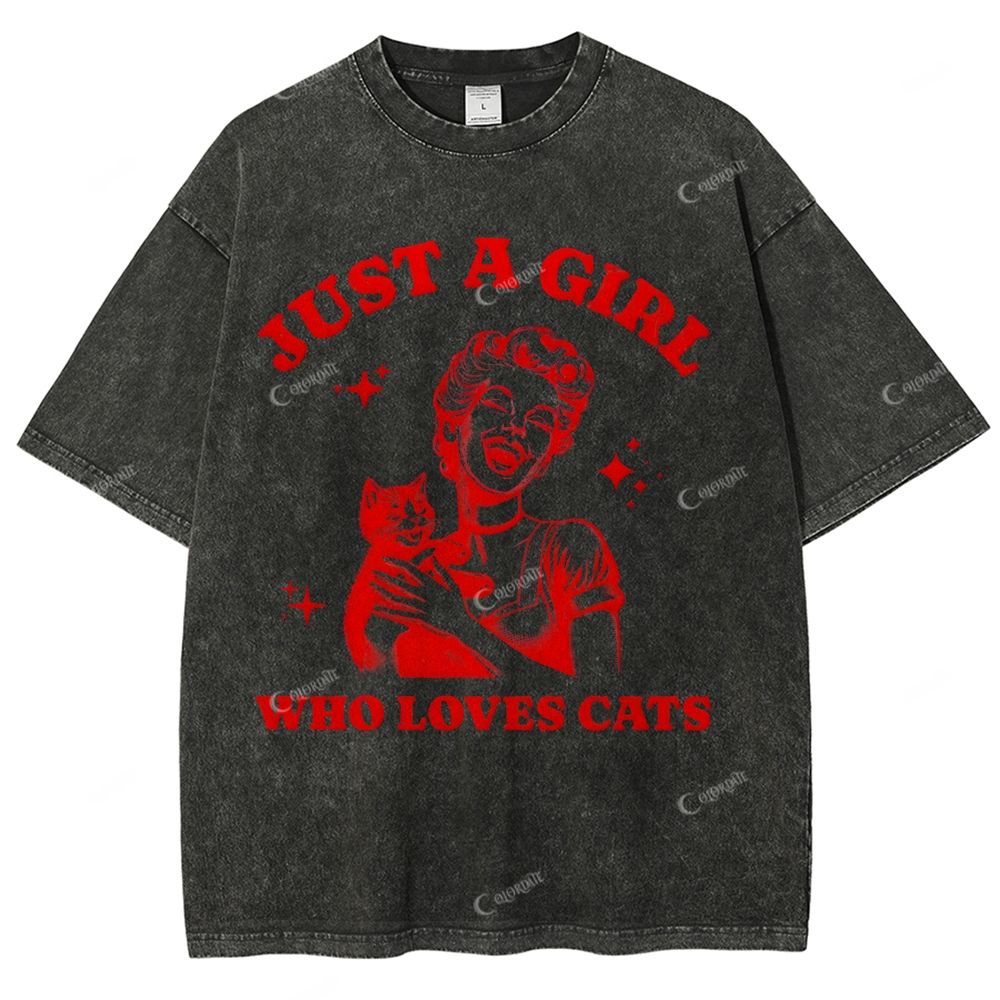 Unisex Printed Washed Tee 