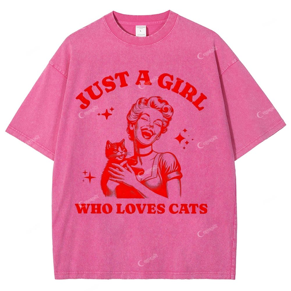Unisex Printed Washed Tee 