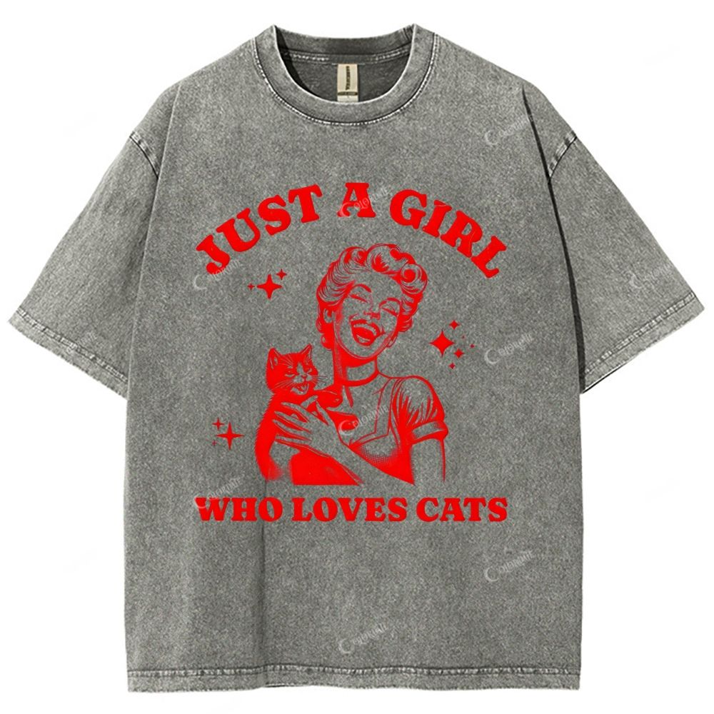 Unisex Printed Washed Tee 