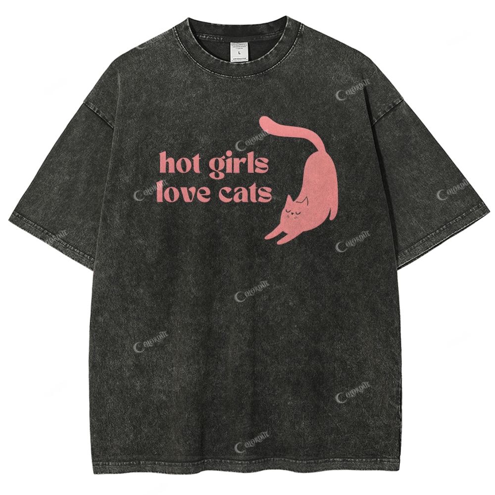 Unisex Printed Washed Tee 