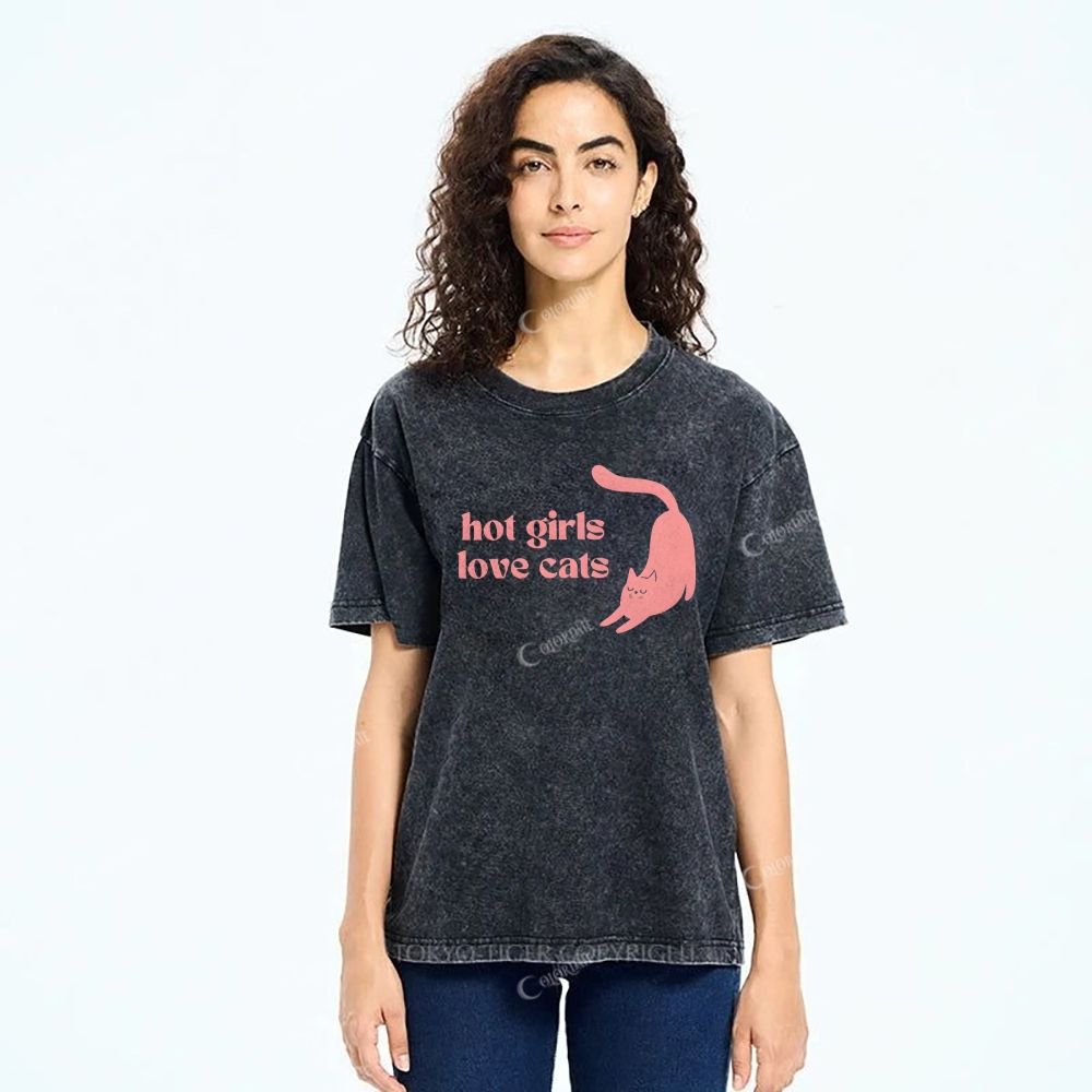 Unisex Printed Washed Tee 