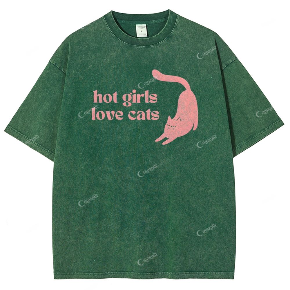 Unisex Printed Washed Tee 