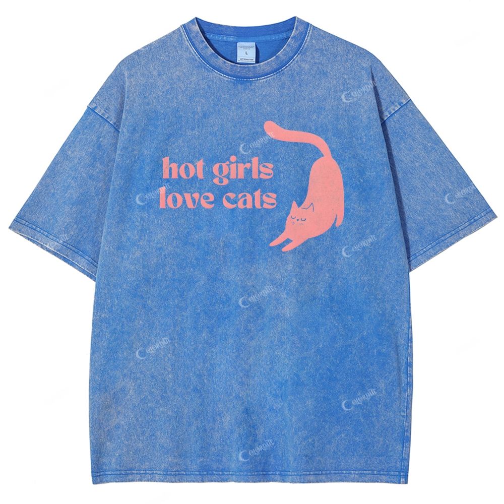 Unisex Printed Washed Tee 