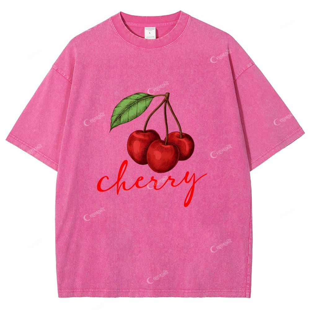 Unisex Printed Washed Tee 