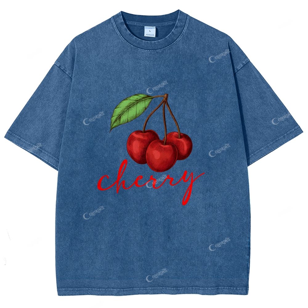 Unisex Printed Washed Tee 