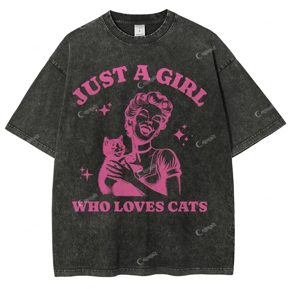Unisex Printed Washed Tee 
