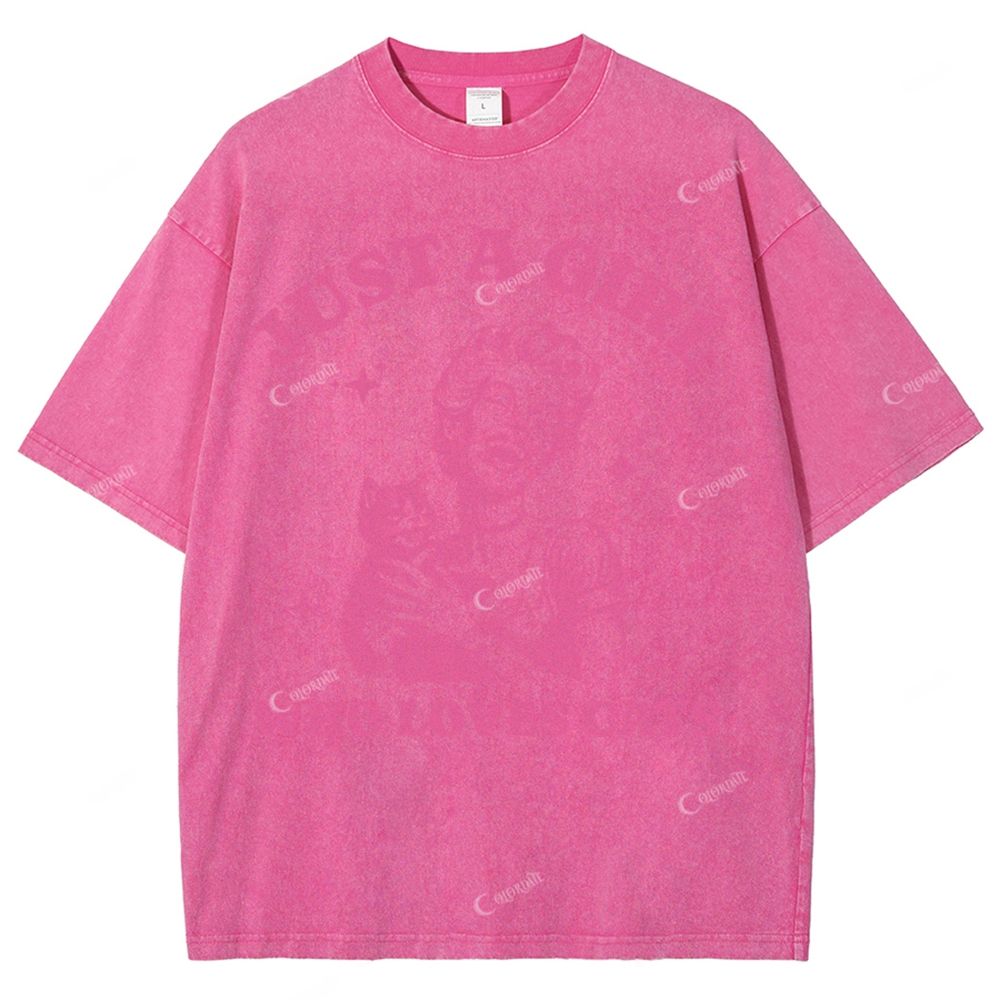 Unisex Printed Washed Tee 