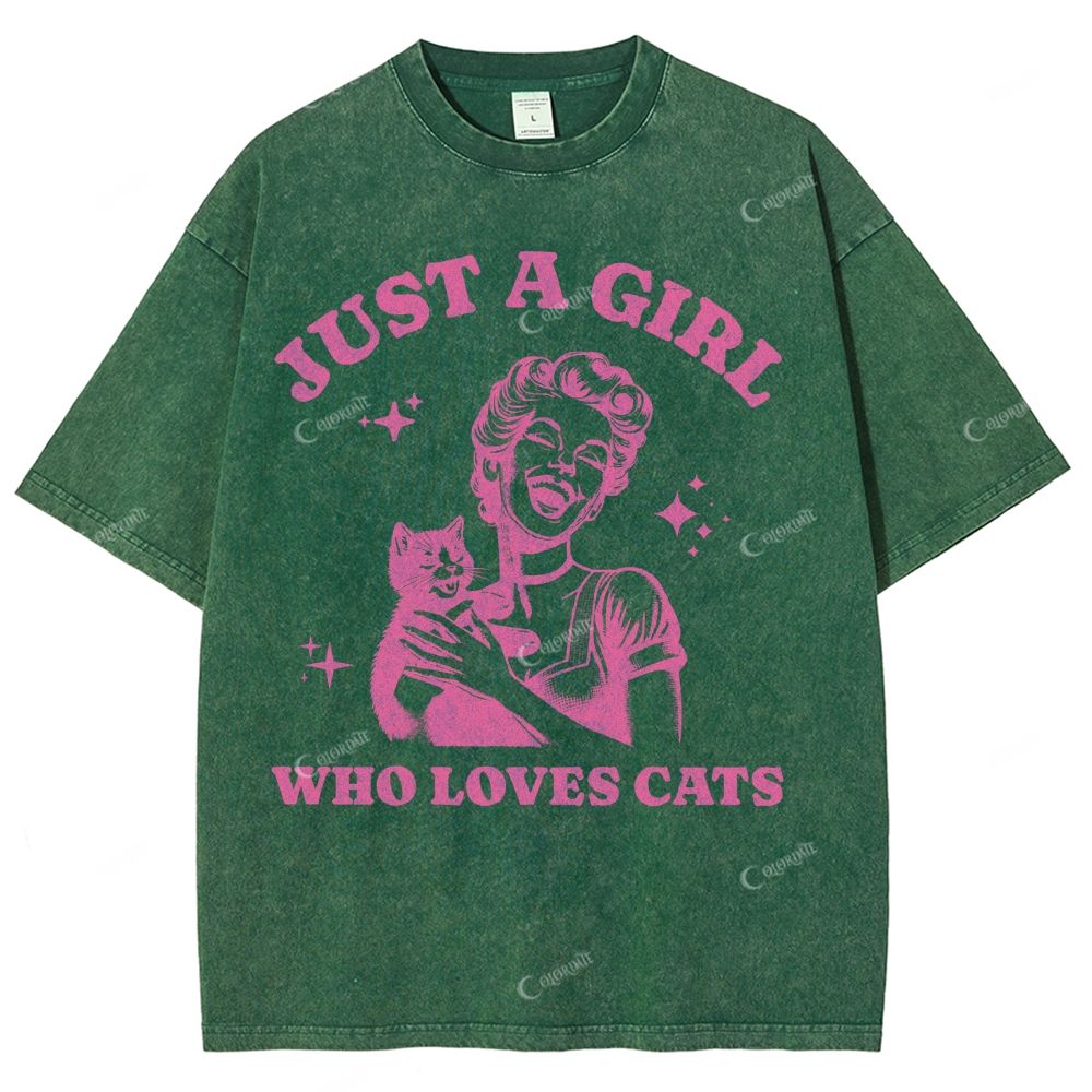 Unisex Printed Washed Tee 