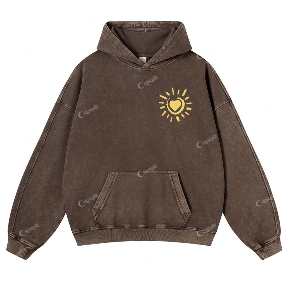 Casual  Sunlight Washed Hoodie