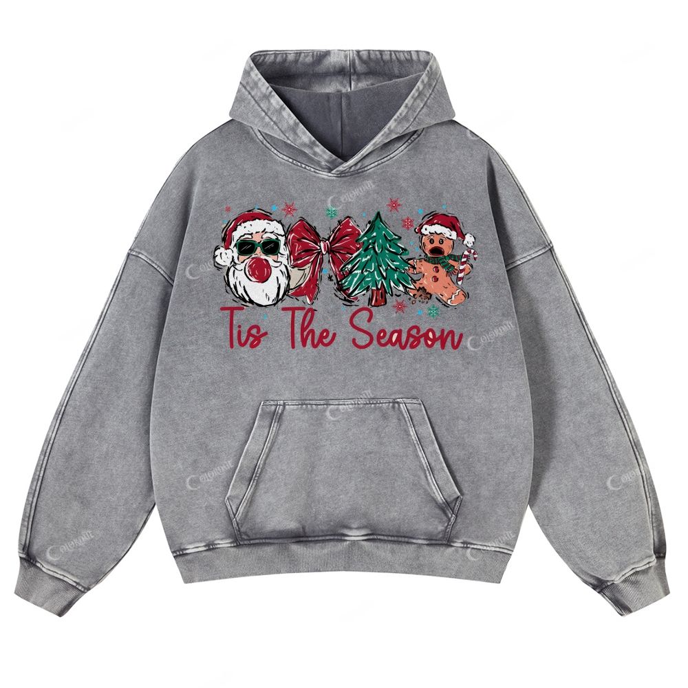 Casual Perfect Christmas Washed Hoodie