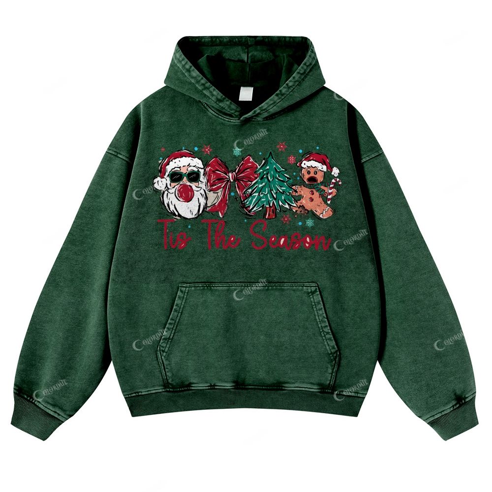 Casual Perfect Christmas Washed Hoodie