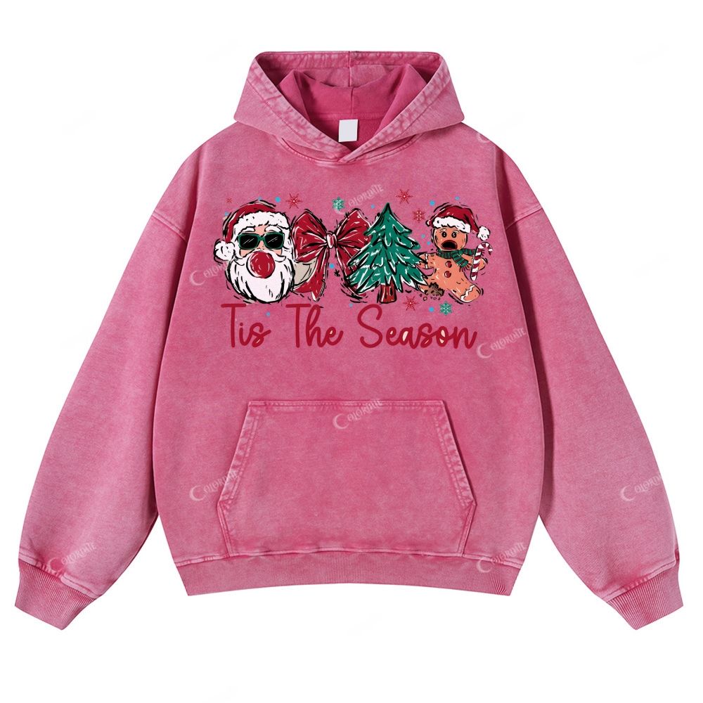 Casual Perfect Christmas Washed Hoodie