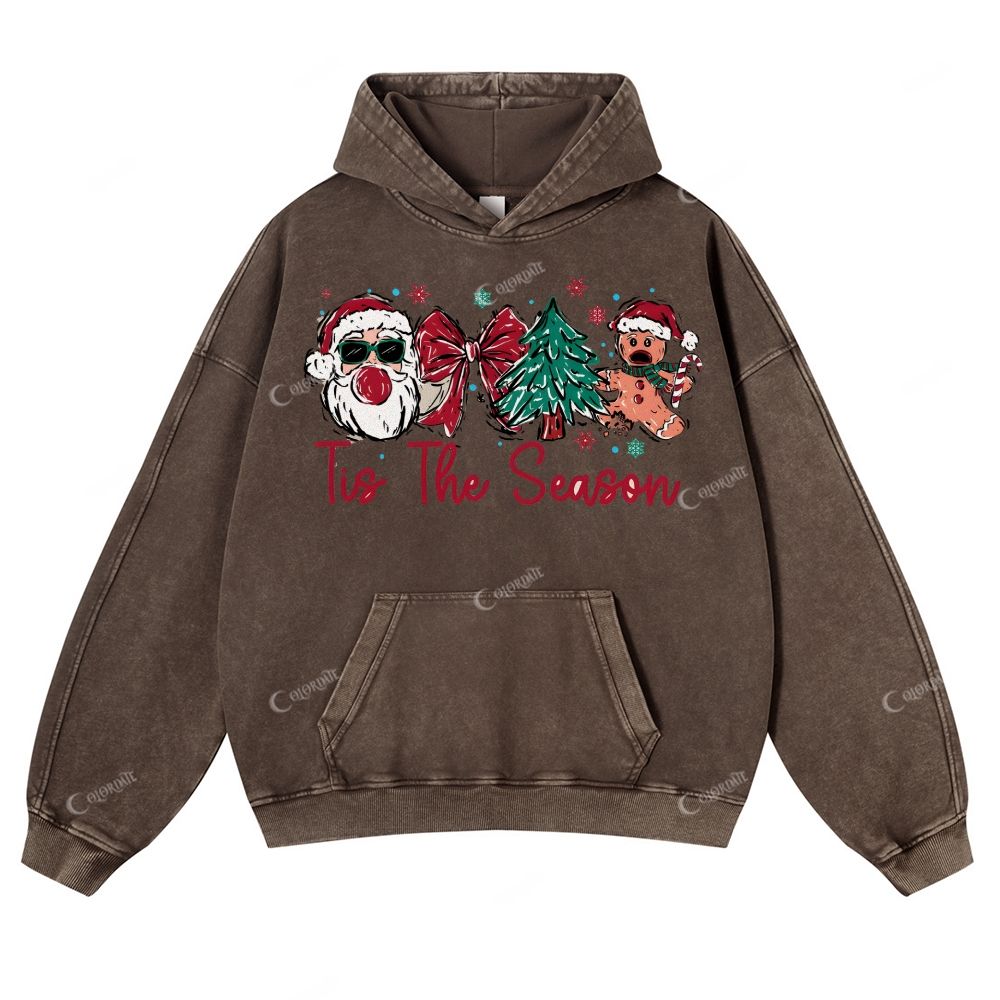 Casual Perfect Christmas Washed Hoodie