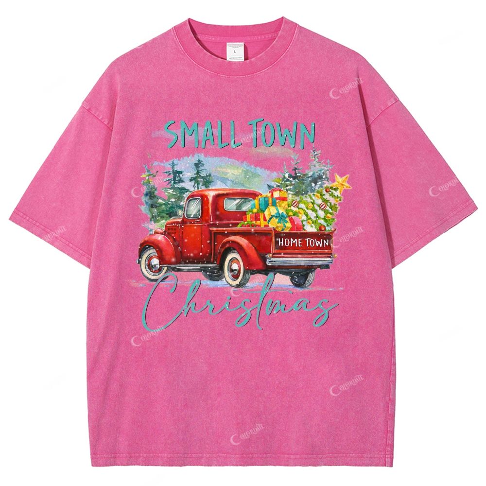 Colordate Unisex Car Printed Washed Tee
