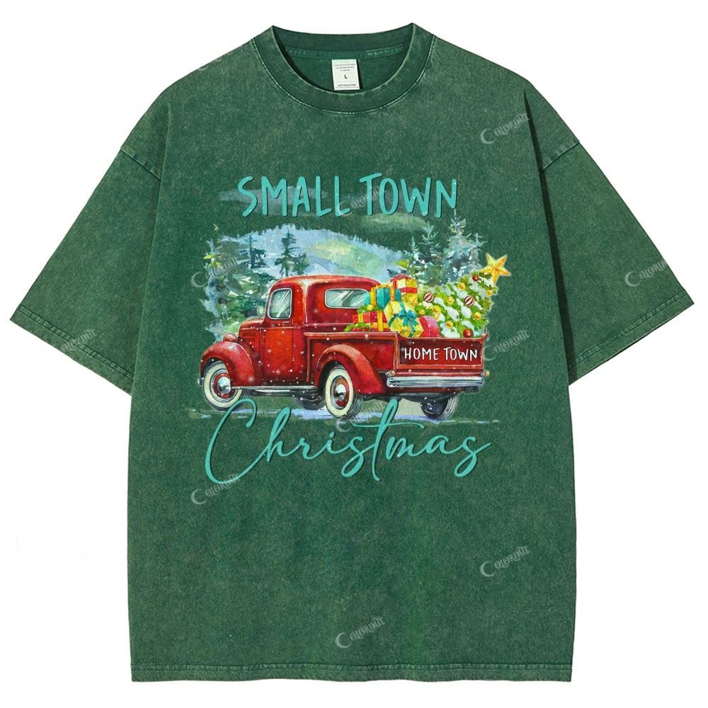 Colordate Unisex Car Printed Washed Tee