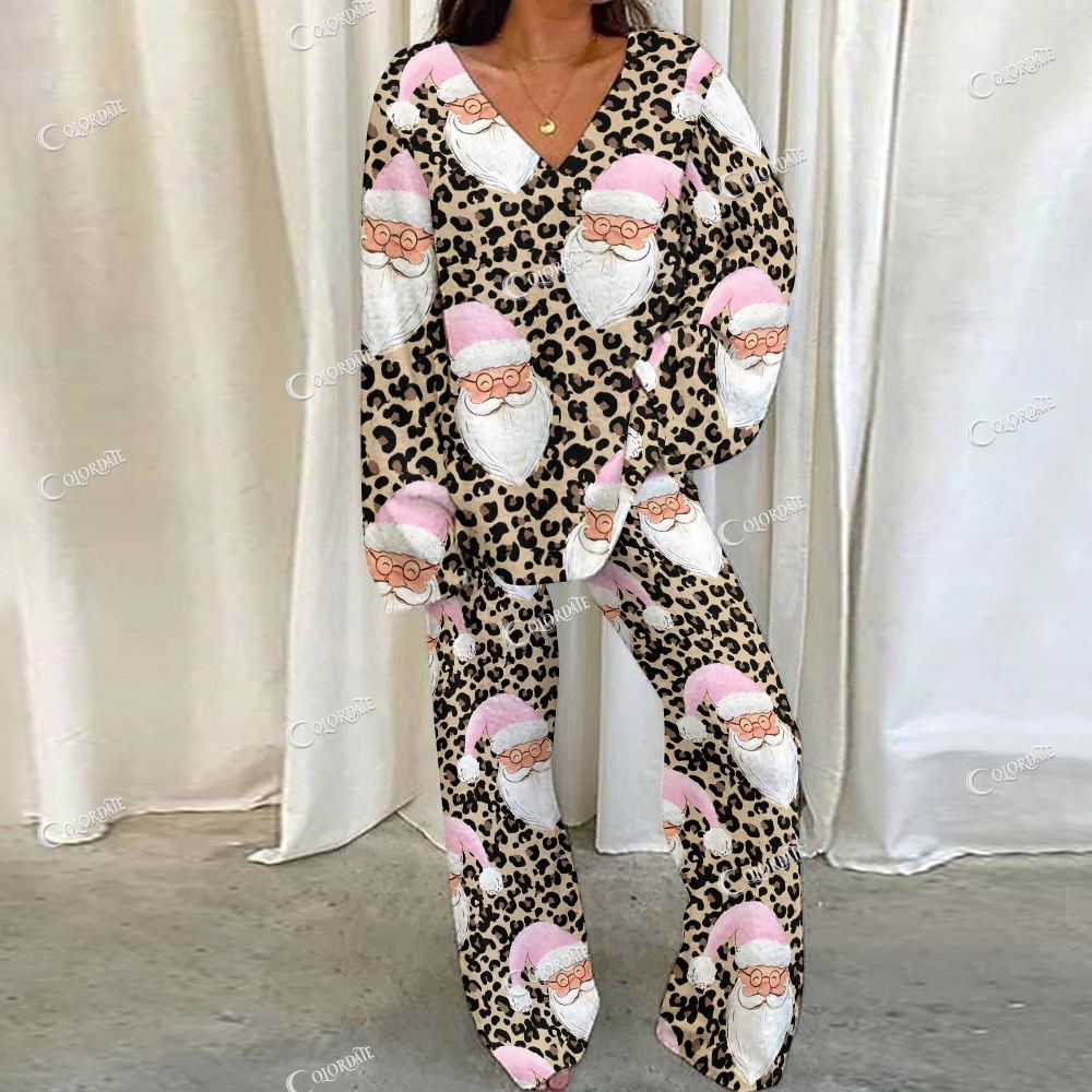 Loungewear  Leopard Print Hot Girl Set For Women