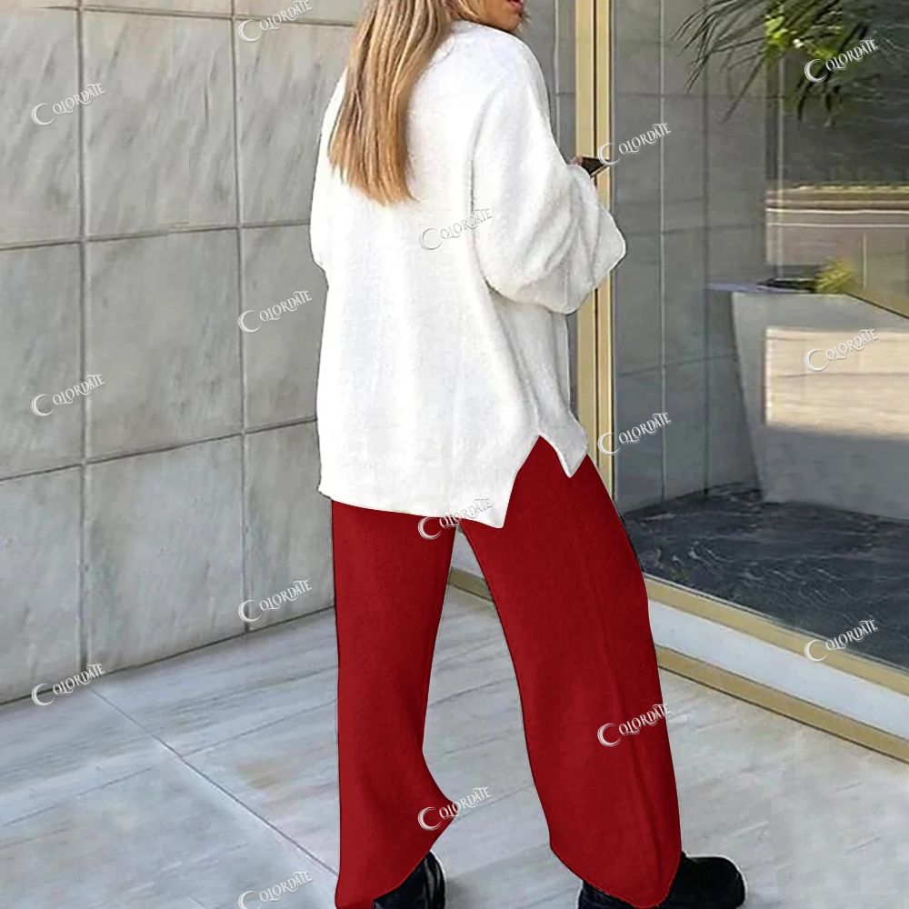 Loungewear Christmas Bow Red Set For Women
