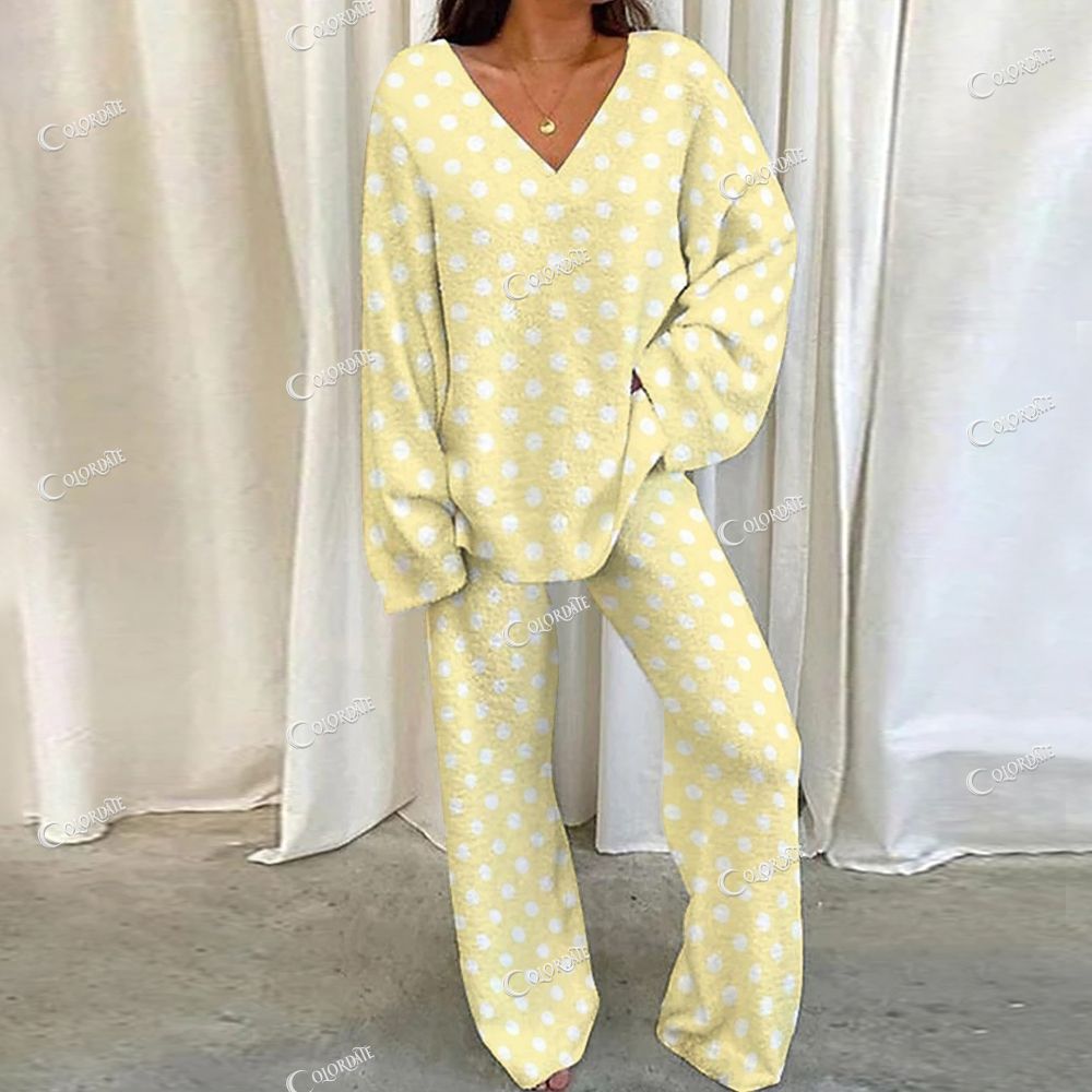 Strawberry Pattern Loungewear Set For Women