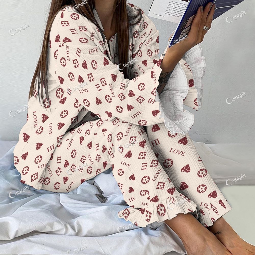 Colordate Women's Love Vintage Printed Suit