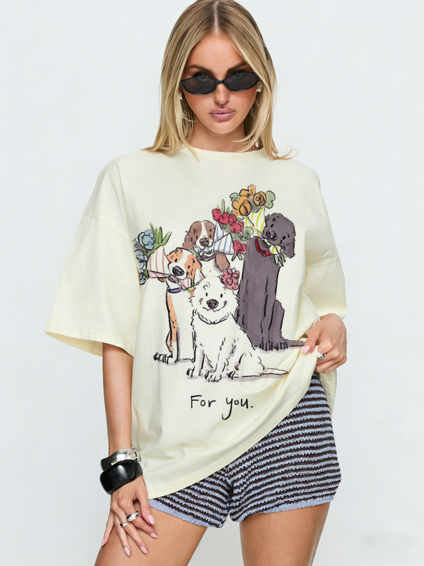 Flower Delivery Pups T-Shirt