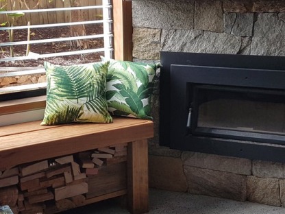 Green Tropical Banana Leaves Outdoor Cushion