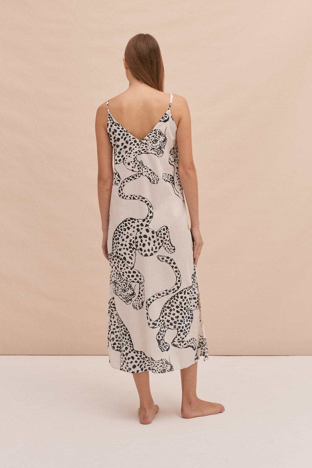  Cream Animal Print Pajamas