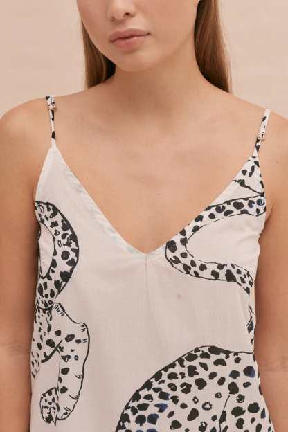  Cream Animal Print Pajamas