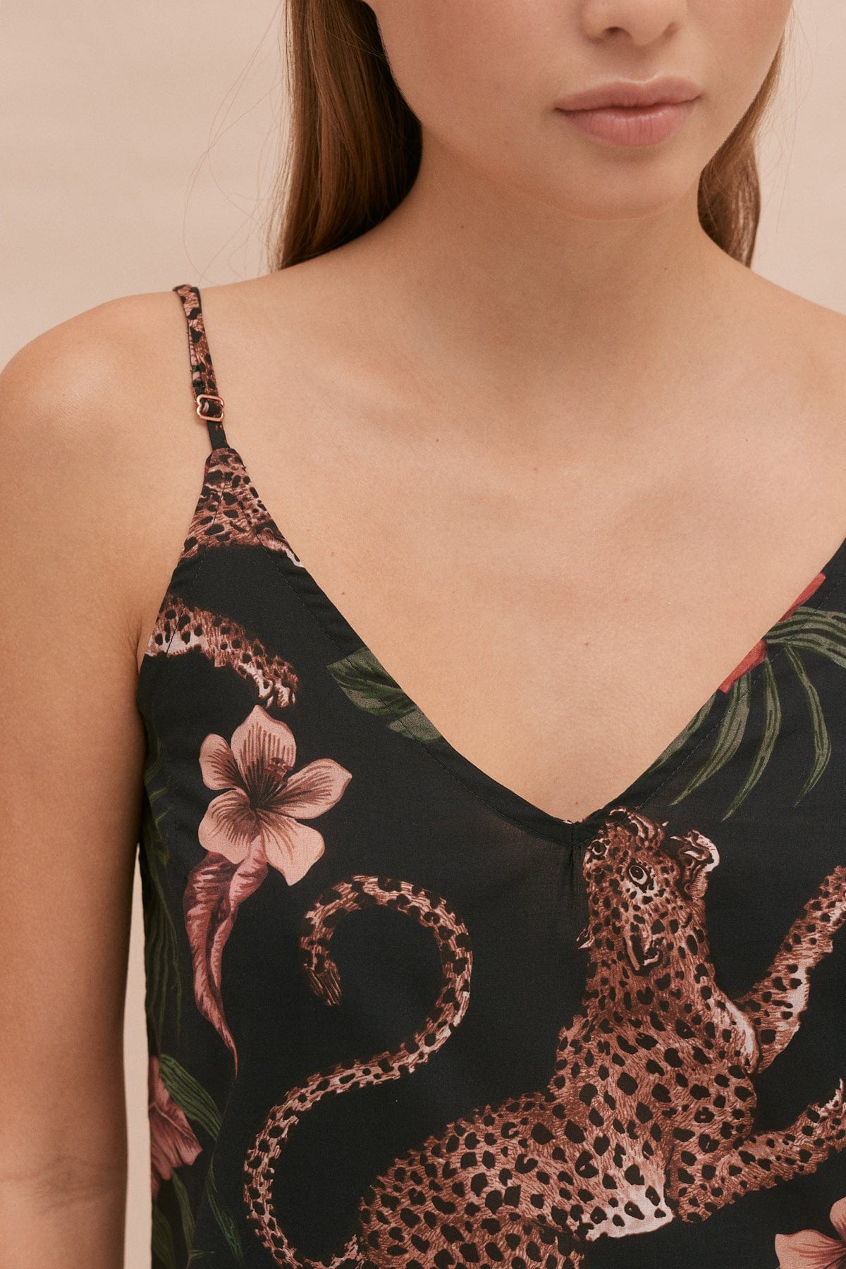 Beast Floral Print Pajamas