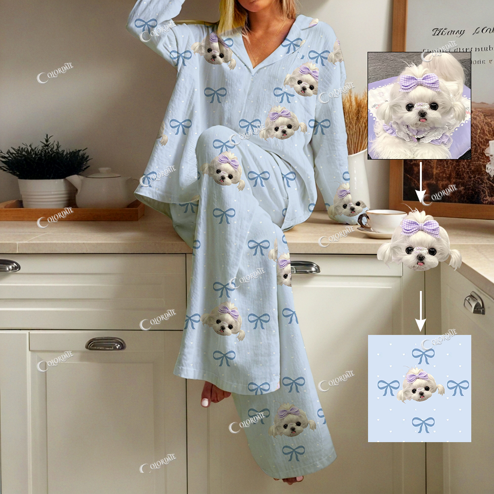 Custom Photo Women's Cardigan Homewear Set