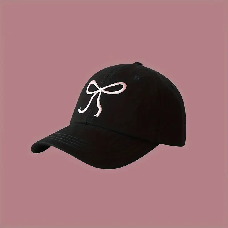Women's Adjustable Cute Bow Baseball Cap