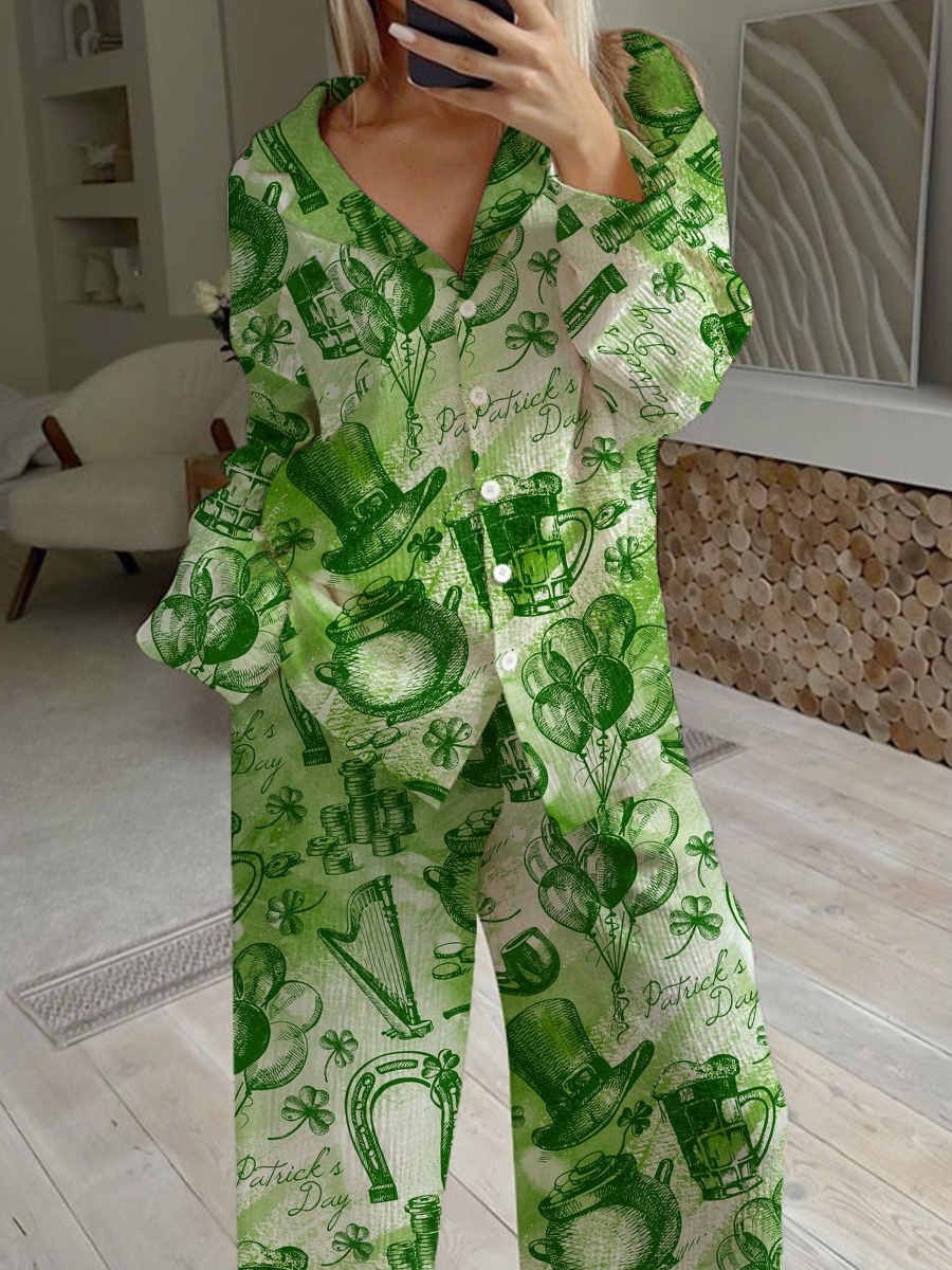 Women's St. Patrick's Day Pajama Set