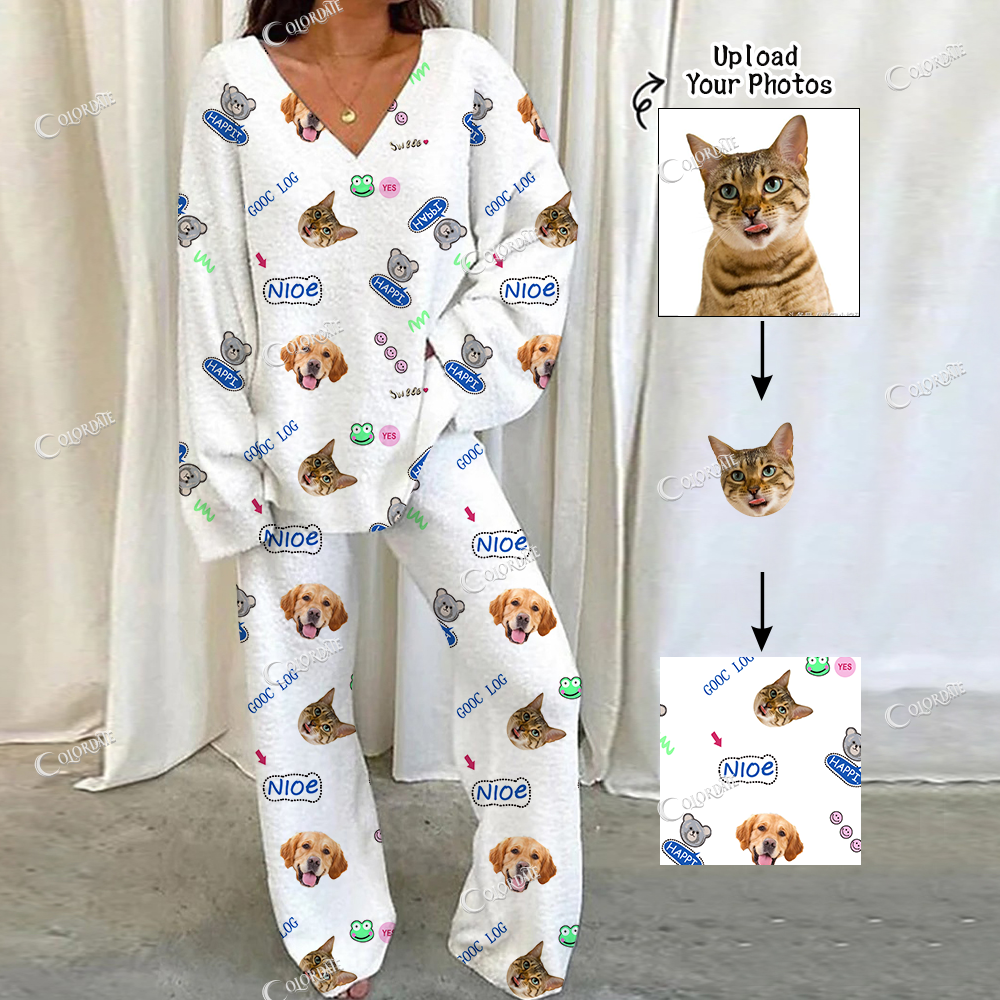 Addcustom Your Photos Loungewear Set For Women