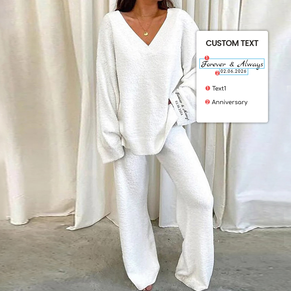 Customized Anniversary Loungewear Set For Women