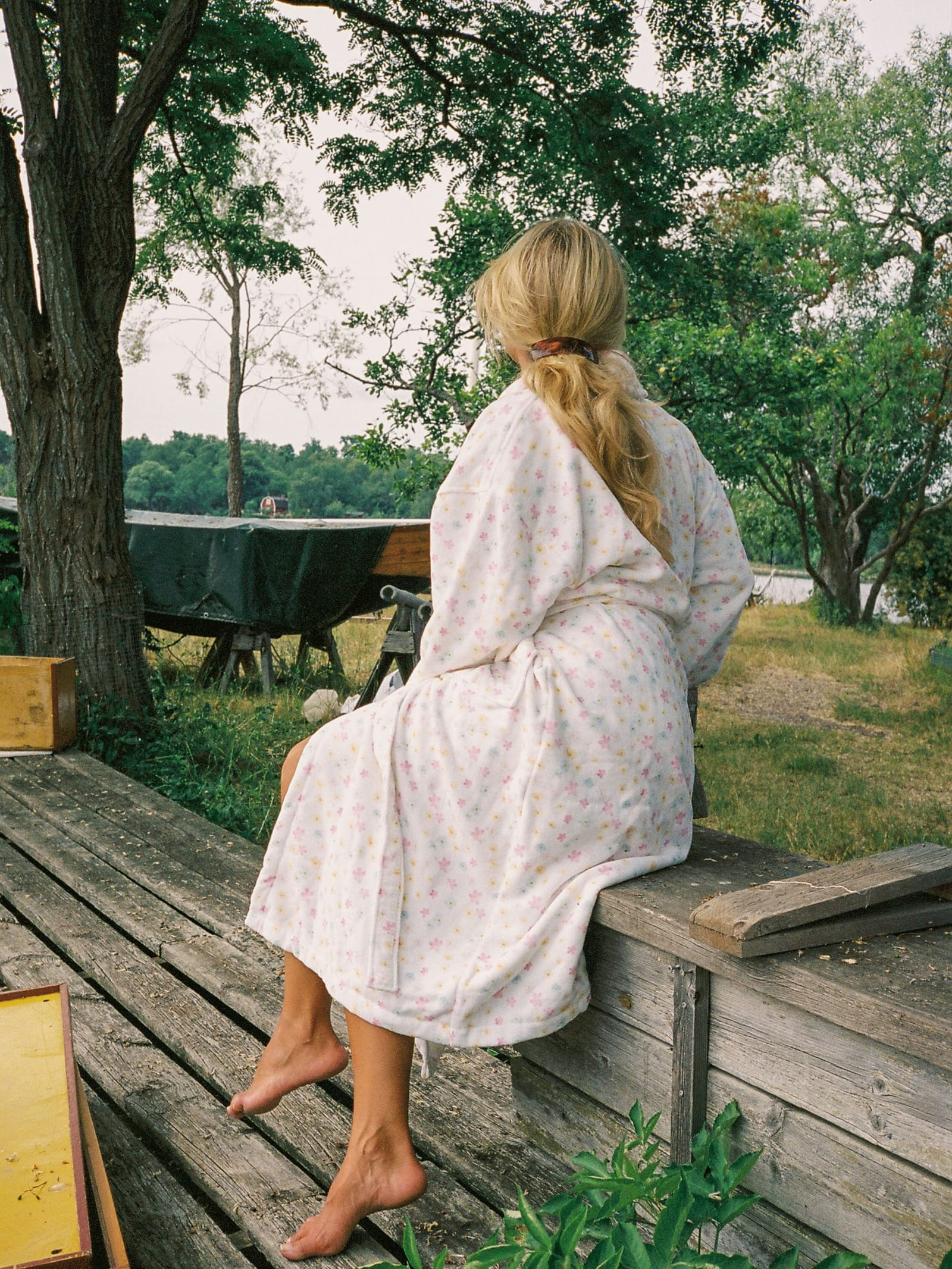 Summer Vibe Colorful Little Flower Robe 