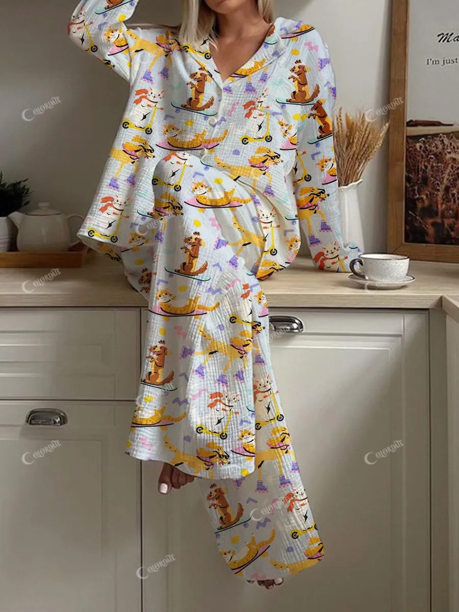Women's Naughty Pet Pajamas Set