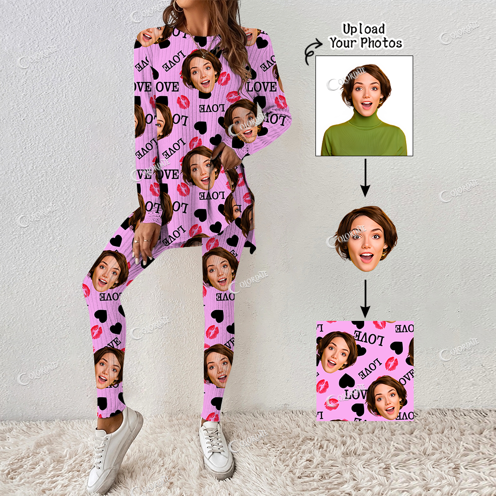 Addcustom Your Photos Women's Long Sleeve Suit