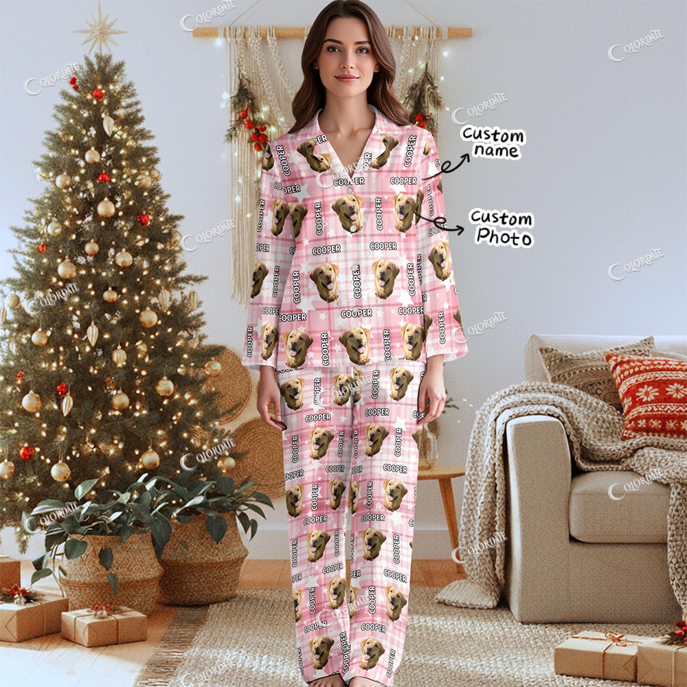 Custom Photo Women's Long Pajama Set 