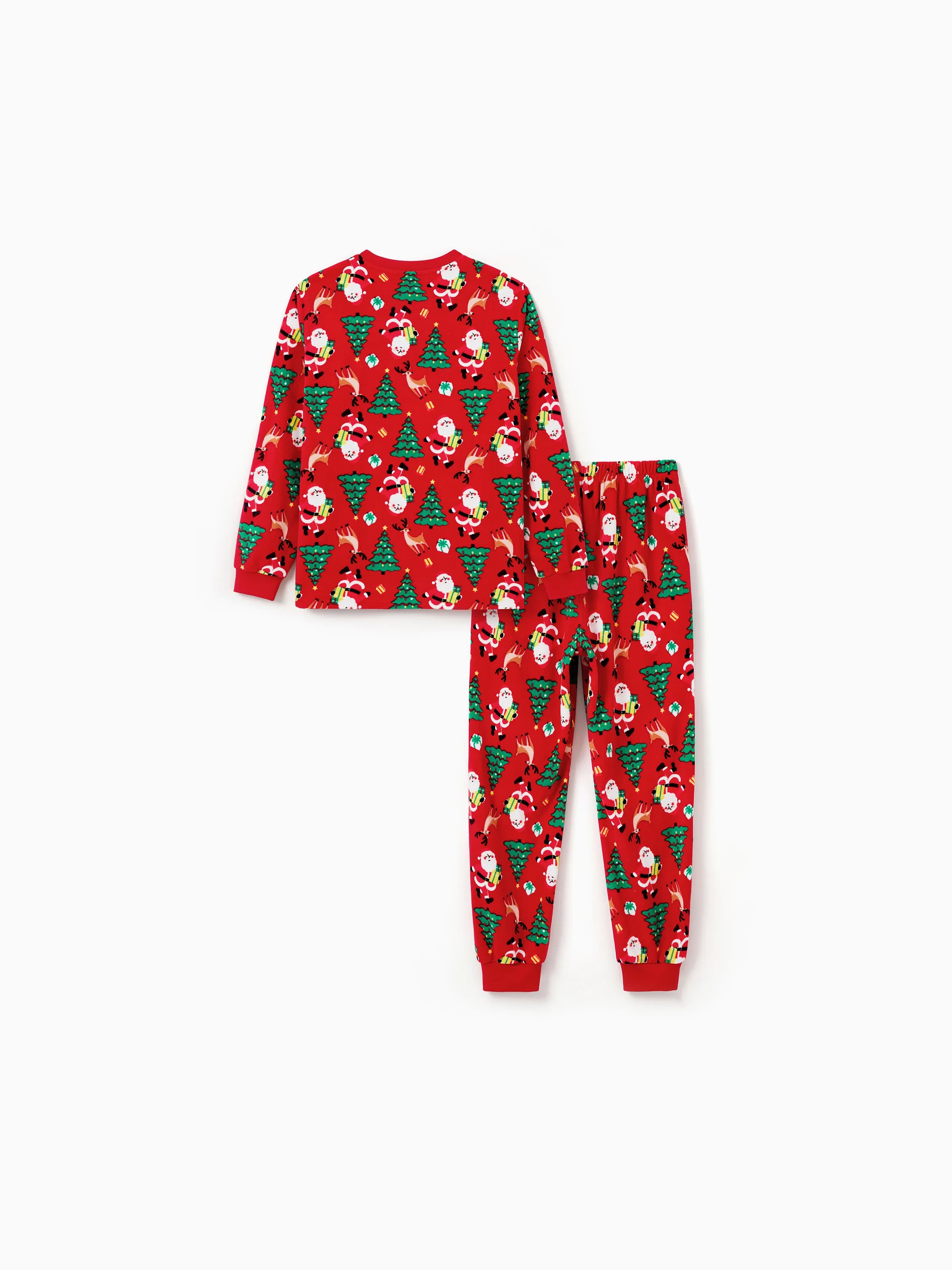 Christmas Matching Family Pajamas Set Santa Claus and Christmas Tree PJS