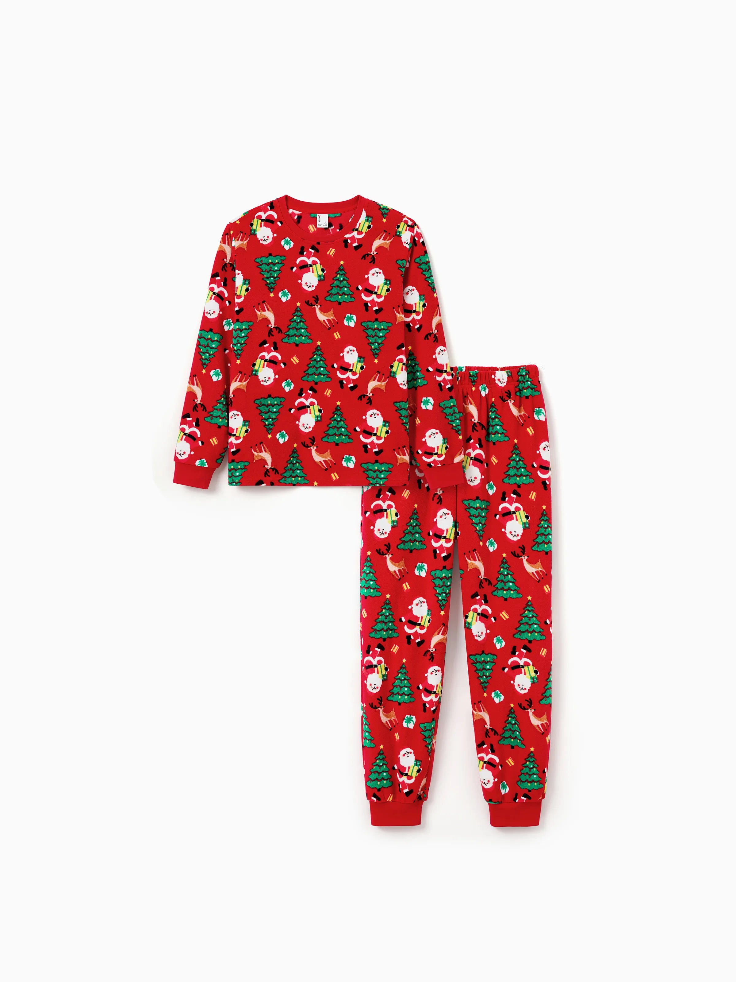 Christmas Matching Family Pajamas Set Santa Claus and Christmas Tree PJS