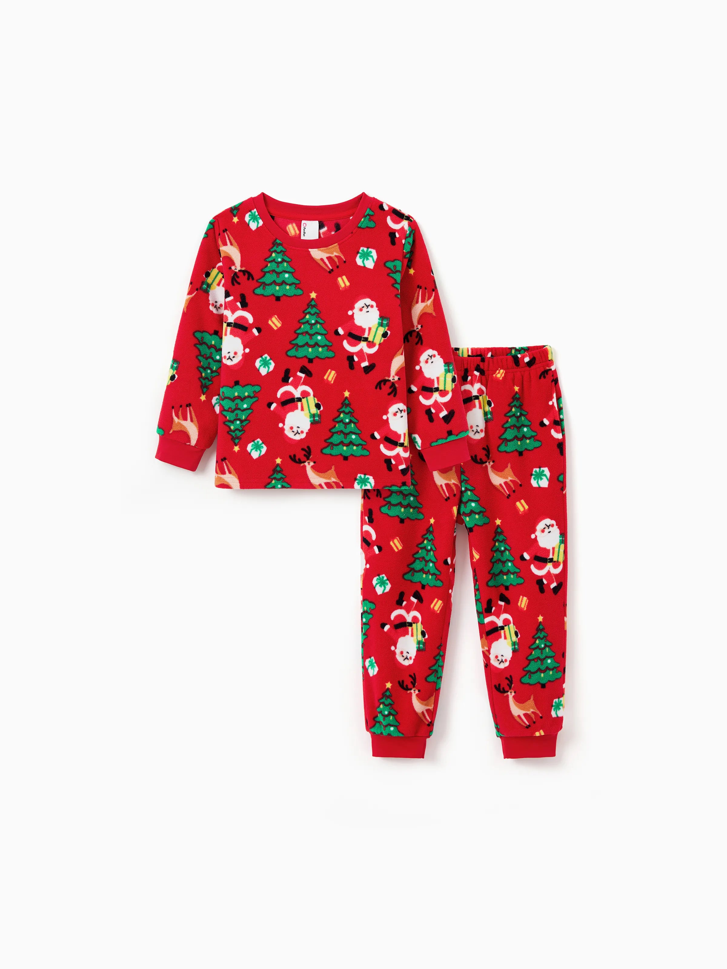 Christmas Matching Family Pajamas Set Santa Claus and Christmas Tree PJS