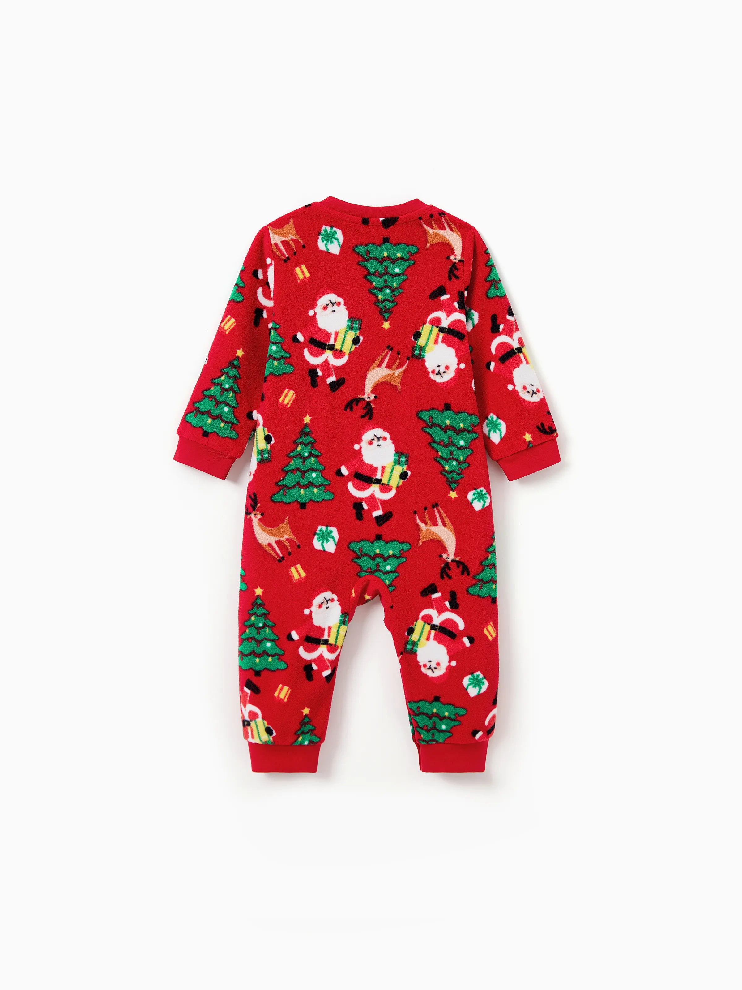 Christmas Matching Family Pajamas Set Santa Claus and Christmas Tree PJS