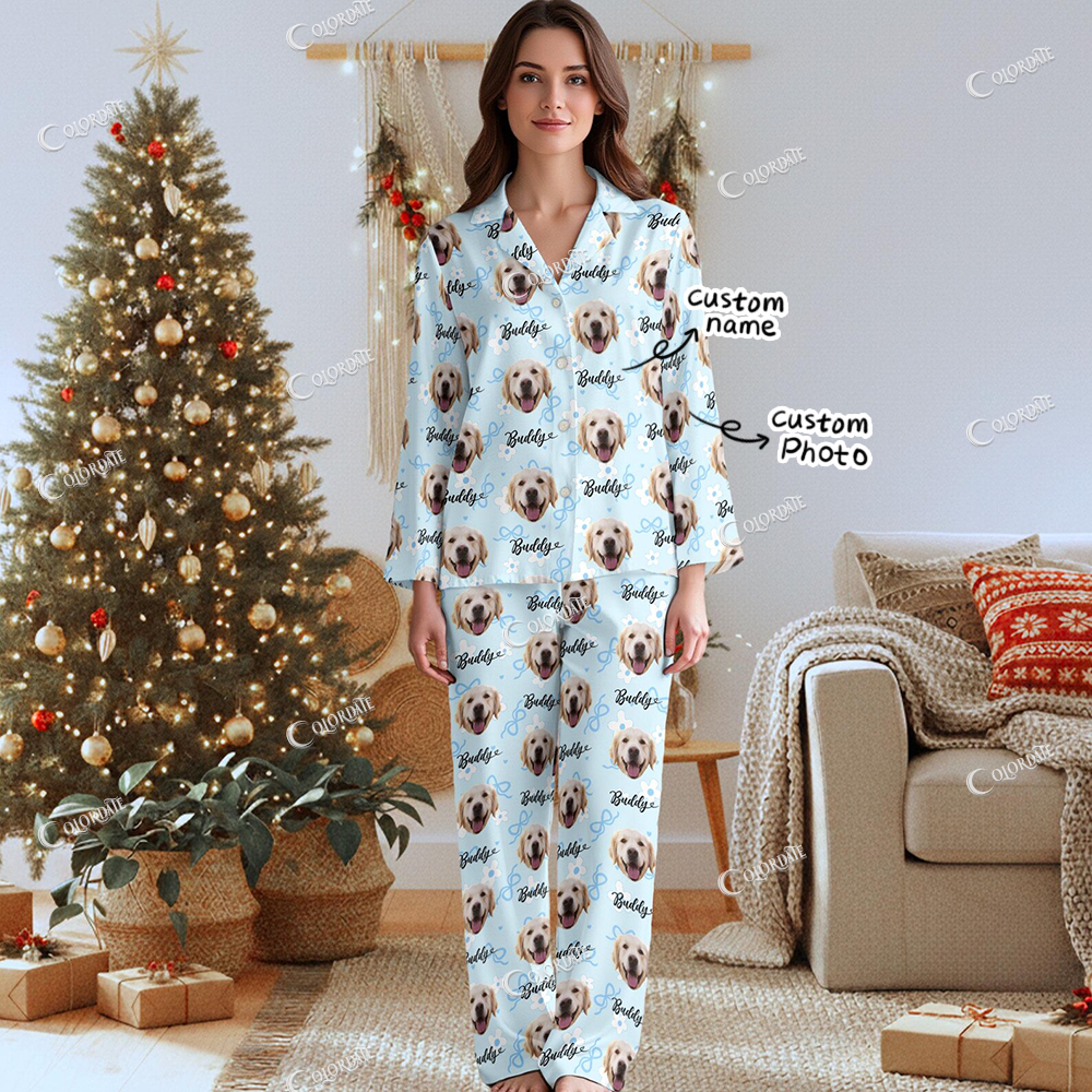 Custom Photo Women's Long Pajama Set 
