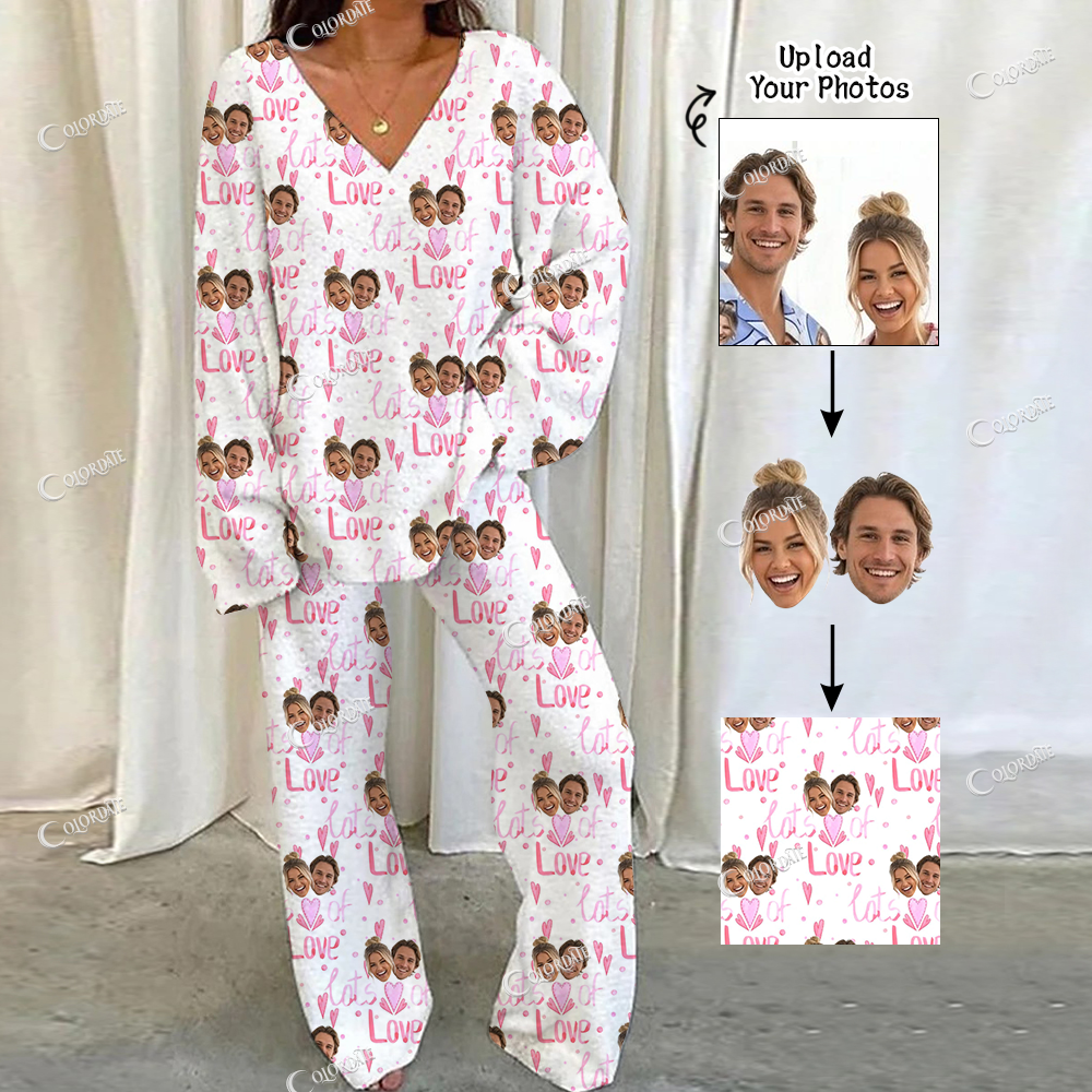 Addcustom Your Photos Loungewear Set For Women