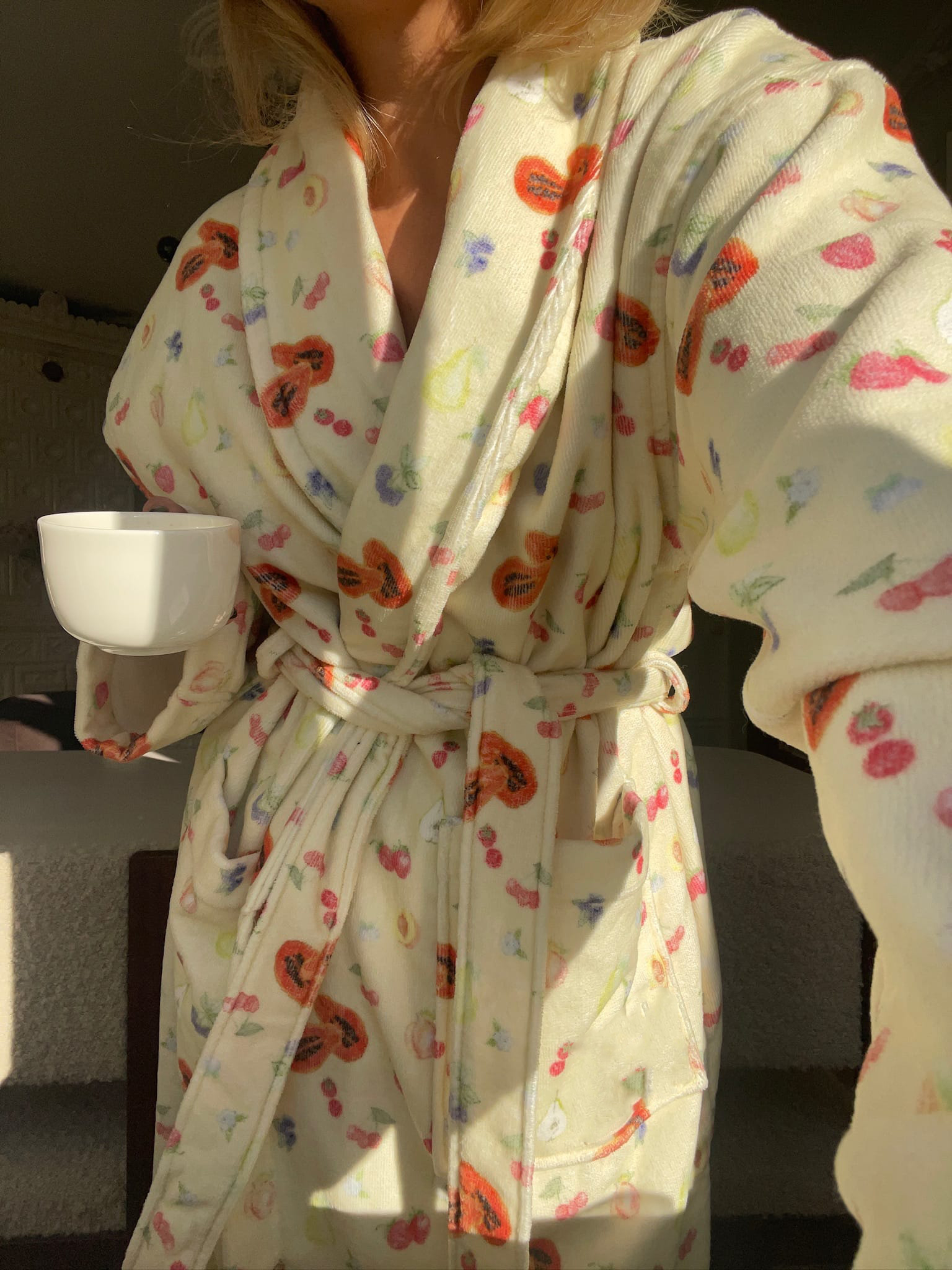 Variety of Fruits Yellow Robe 