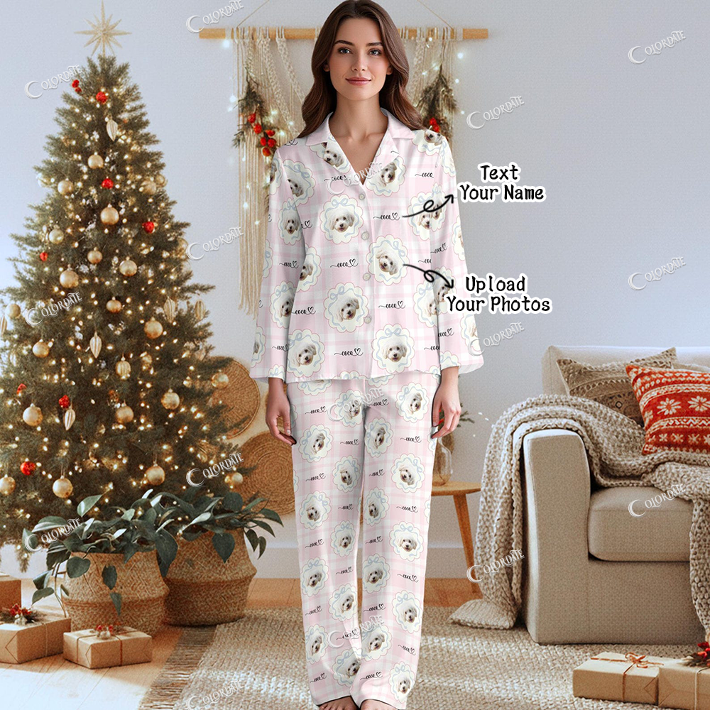 Custom Photo Women's Long Pajama Set 