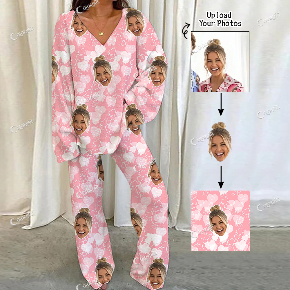 Addcustom Your Photos Loungewear Set For Women