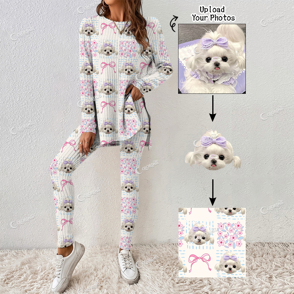 Addcustom Your Photos Women's Long Sleeve Suit