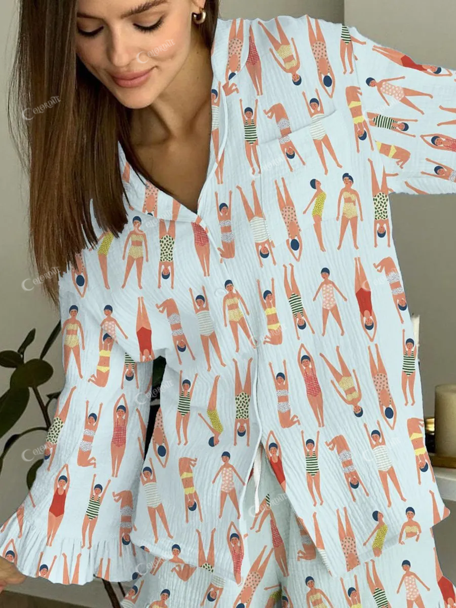 Women's Pool Pajamas Set