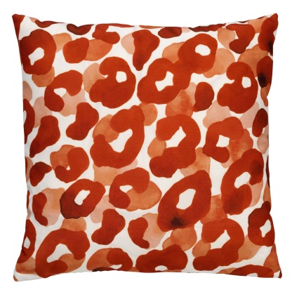 Red Print Floral Outdoor Cushion